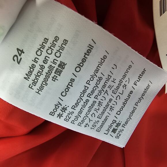 J Crew Swim 24 3X Red One Piece Square Neck Ruched Bikini Coverage - Picture 8 of 14